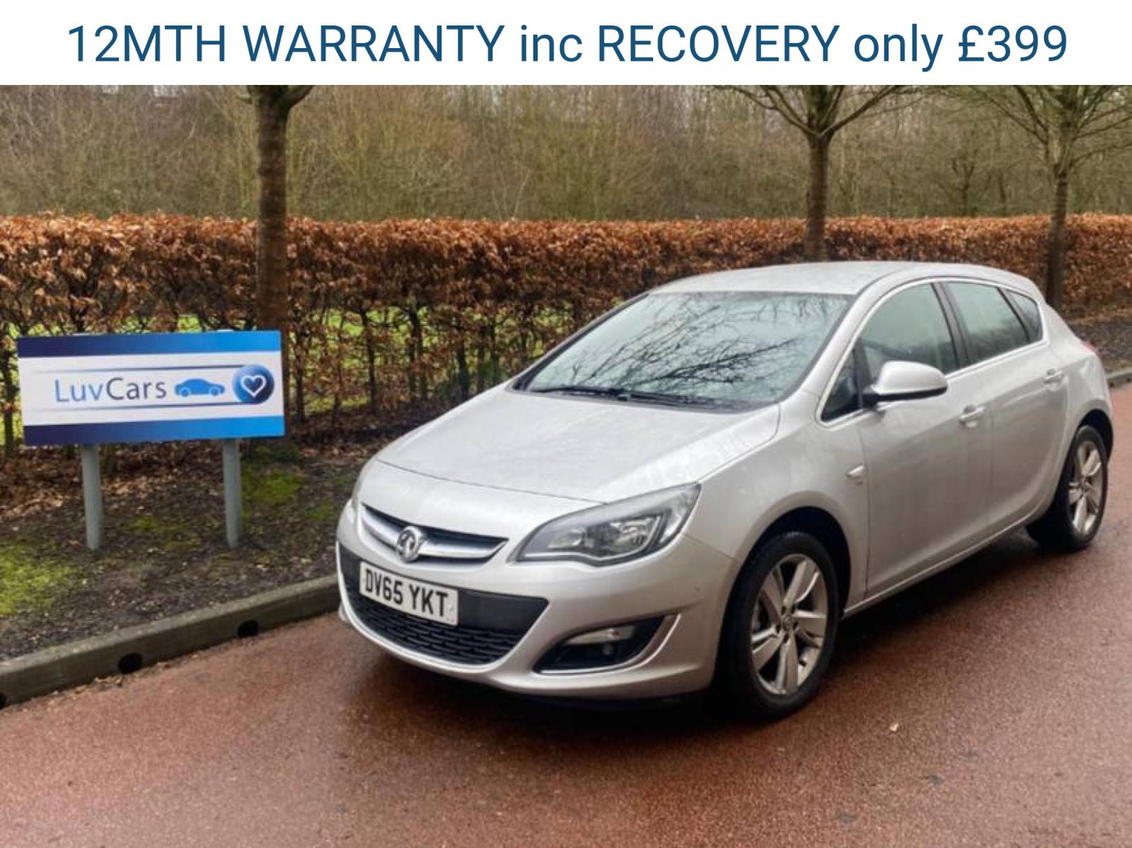 Vauxhall Astra 1.4i SRi Hatchback 5dr Petrol Manual Euro 6 (100 ps)