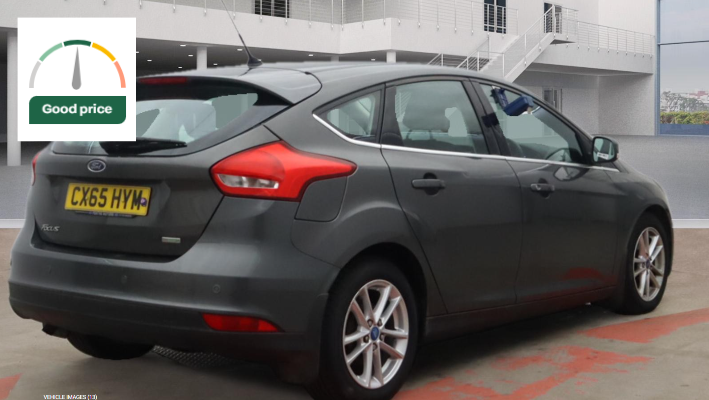 Ford Focus 1.0T EcoBoost Zetec Hatchback 5dr Petrol Manual Euro 6 (s/s) (125 ps)