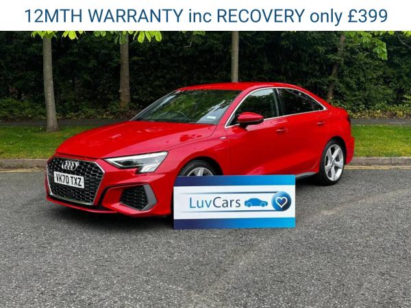 Audi A3 1.0 TFSI 30 S line Saloon 4dr Petrol Manual Euro 6 (s/s) (110 ps)